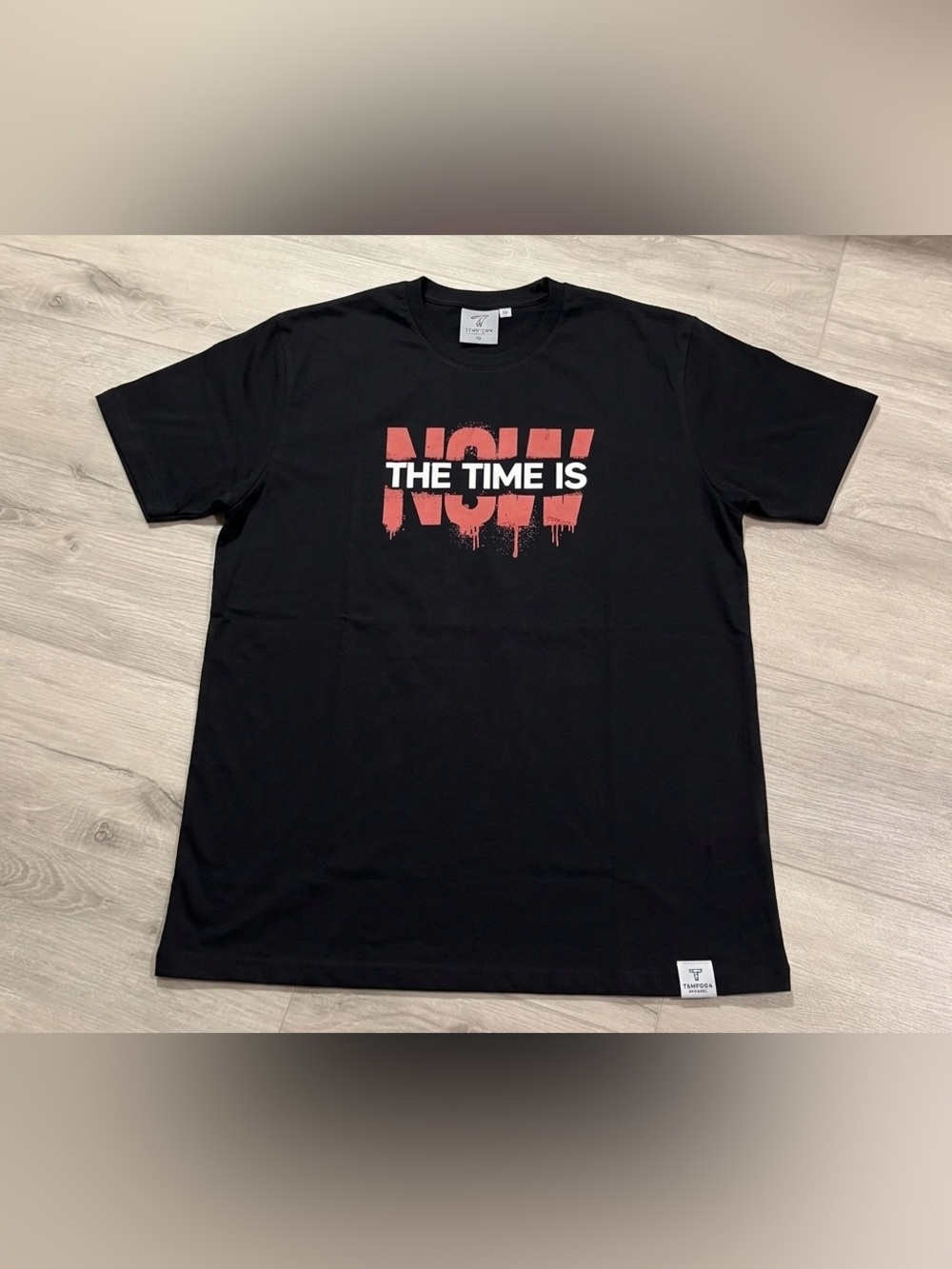 Next Level "The Time Is Now" Graphic Tee - Unisex Large